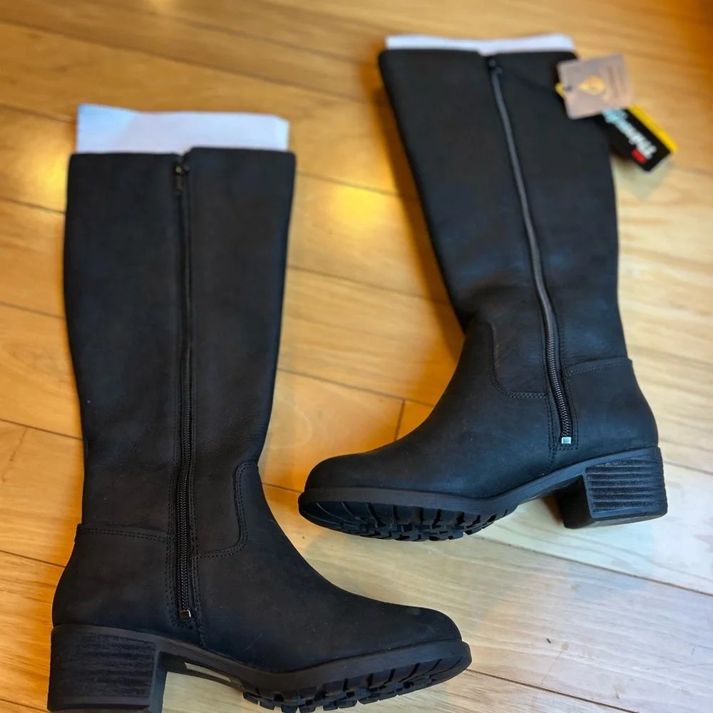 NWT Hush Puppies Black Waterproof Thinsulate Tall Women’s Boots